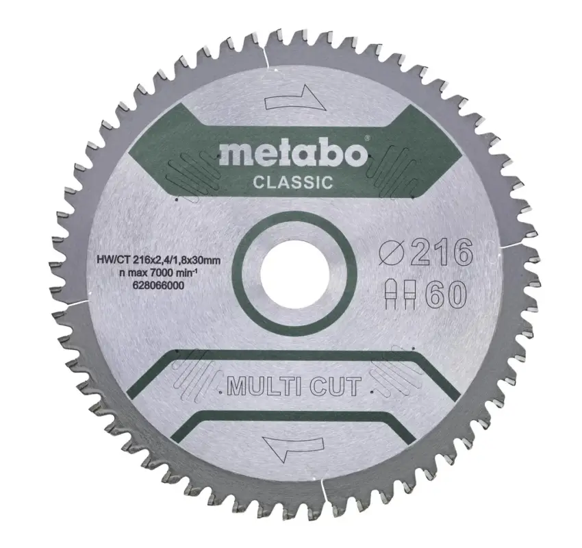 Sägeblatt "multi cut - classic", 216 x 2,4 / 1,8 x 30, 5°neg. Preisknaller