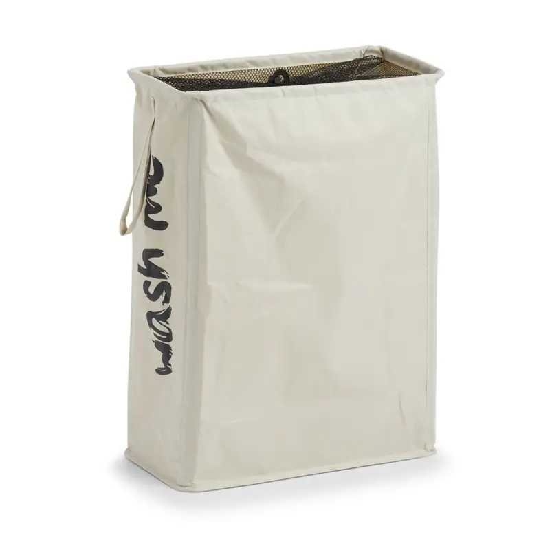 Wäschesammler "Wash me", Polyester, beige Sonderangebot