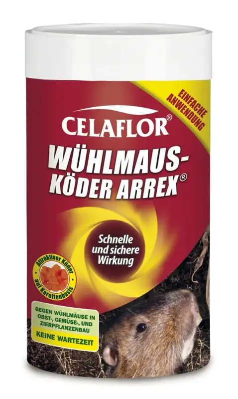 Wühlmausköder Arrex - wirkt schnell und zuverlässig Jetzt Kaufen