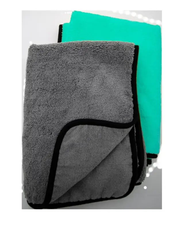 Garantierte Lieferung XL Mikrofasertuch "Premium", Türkis/ Grau, 60 x 90 cm, sortiert
