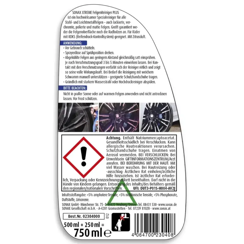 Beliebt XTREME Felgenreiniger PLUS 750 ml