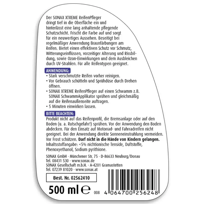XTREME Reifenpfleger Matteffect 500 ml Neue Ware