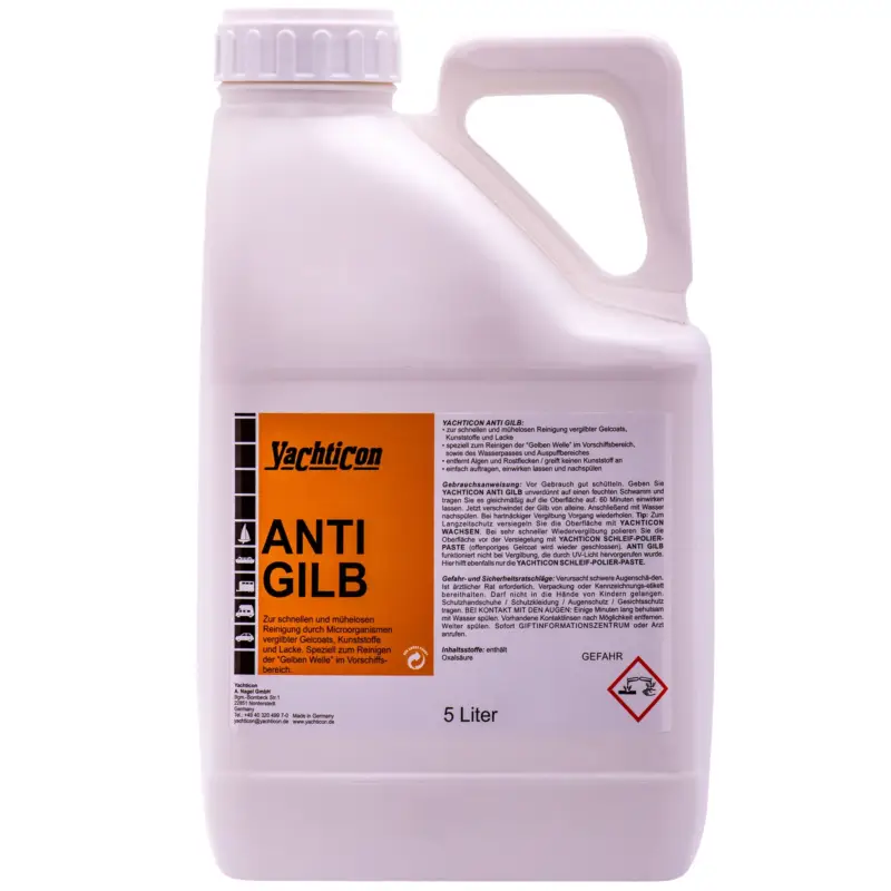Günstig YACHTICON Anti Gilb 5 Liter zum Entfernen von gelblichem Algenbefall