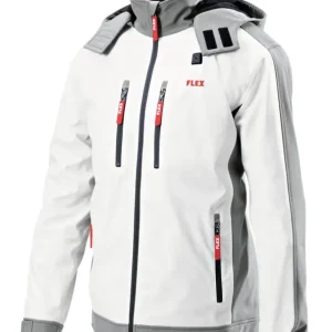 Ausverkauf Flex Akku-Heizjacke Lady Softshell ohne Akku Größe XL Weiß