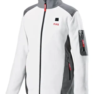 Abverkauf Flex Akku-Heizjacke Lady Fleece 10,8 / 18 V Größe XL Weiß