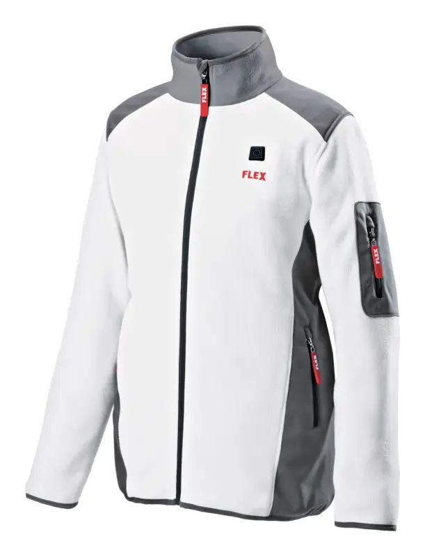 Abverkauf Flex Akku-Heizjacke Lady Fleece 10,8 / 18 V Größe XL Weiß