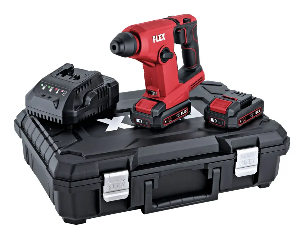 Preis Gesenkt Flex FHE 1-16 18.0-EC TC 2.5/Set Kompakter und leichter Akku-Bohrhammer 18 V 2 x 2,5 Ah Li-Ion in Transportkoffer