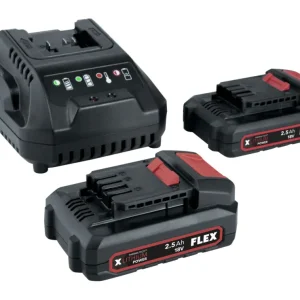 Sofort Bestellen Flex Power 22 Q Akku-Starter-Set 18 V (2 x Akku 2,5 Ah + Ladegerät)