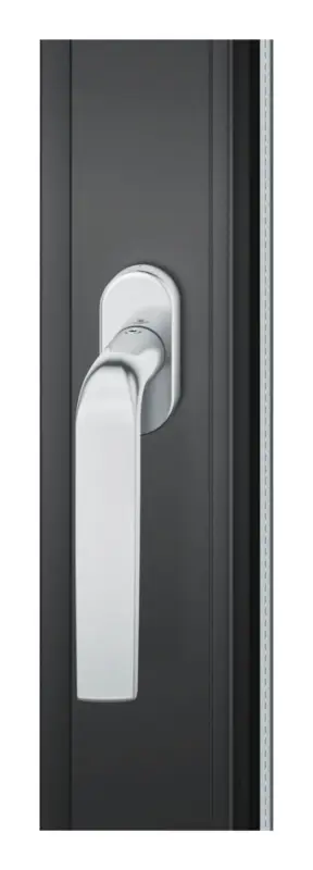 Günstig FSB Fenstergriff 34 1267, ovale Rosette, 7 mm Stift, 10 mm Nocken, Stiftüberstand 24-38 mm, Edelstahl fein matt