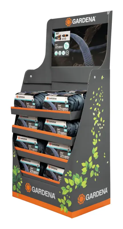 Gardena Textilschlauch Liano Xtreme Display 1/2" 15m Set Solange Der Vorrat Reicht