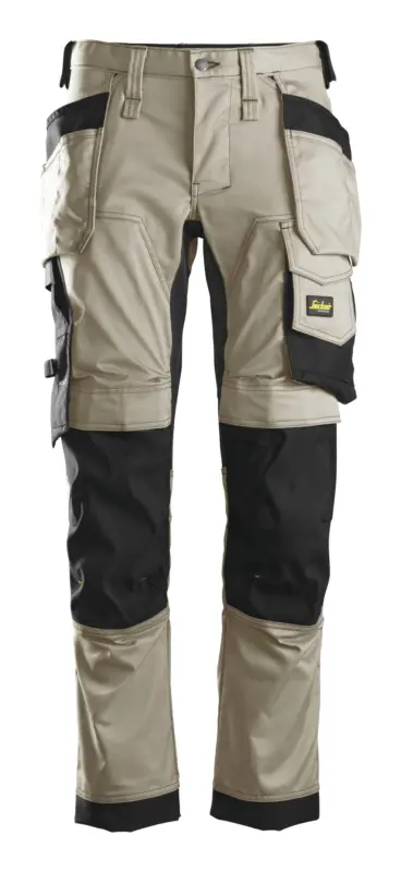 Snickers Workwear Stretch-Arbeitshose 6241, 48, khaki-schwarz Wochenendangebot