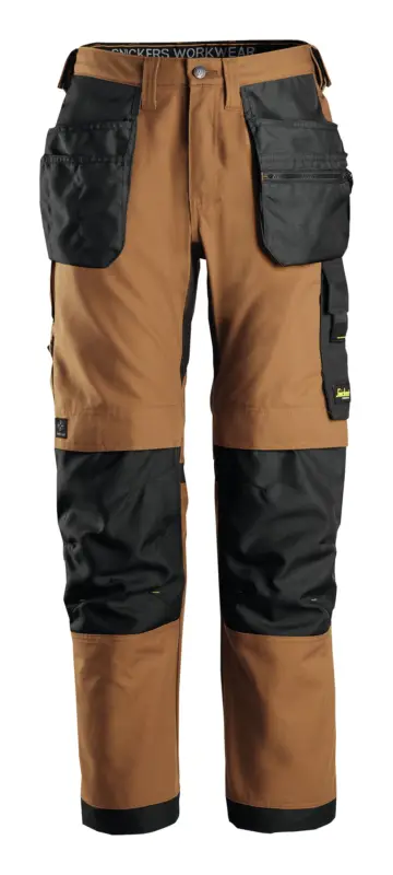 Angebot Snickers Workwear Stretch-Arbeitshose Canvas+ 6224, 050, braun-schwarz