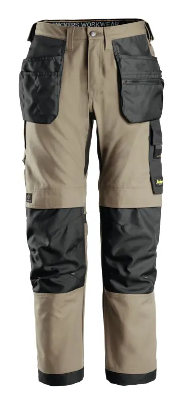 Nur Heute Snickers Workwear Stretch-Arbeitshose Canvas+ 6224, 052, khaki-schwarz