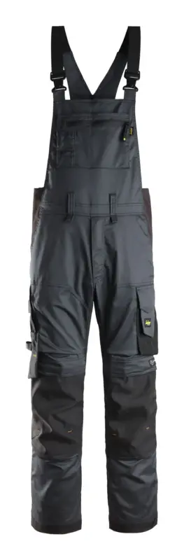 Finale Aktion Snickers Workwear Stretch-Latzhose 6051, 52, stahlgrau-schwarz
