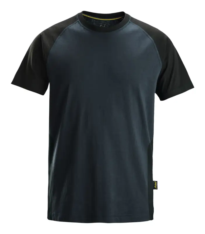Zertifiziert Snickers Workwear T-Shirt 2550, 2-Farben, XL, marineblau-schwarz