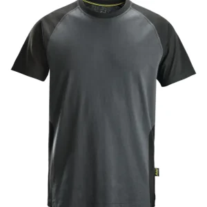 Bestpreis Snickers Workwear T-Shirt 2550, 2-Farben, XXL, stahlgrau-schwarz