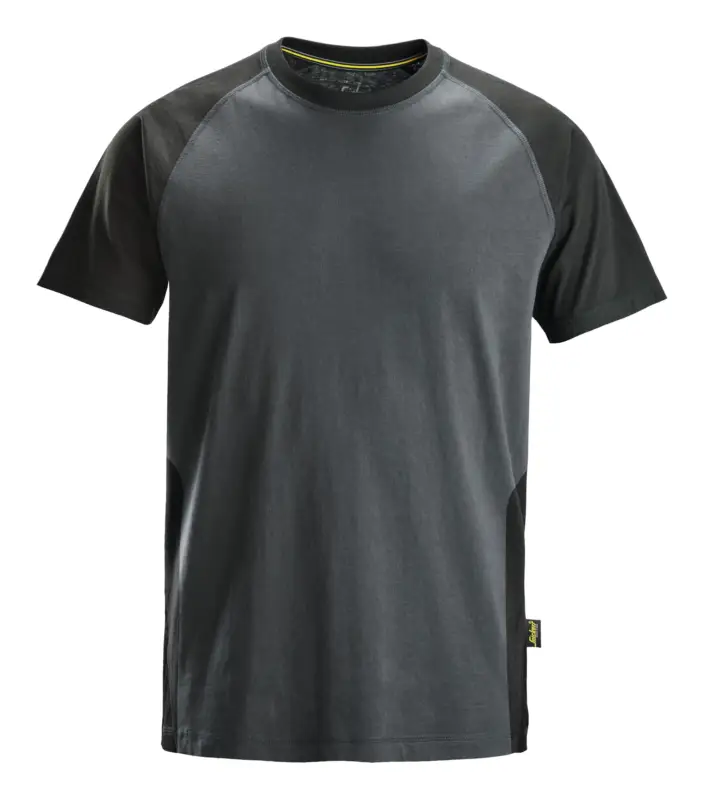 Bestpreis Snickers Workwear T-Shirt 2550, 2-Farben, XXL, stahlgrau-schwarz
