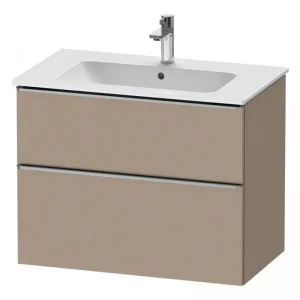 Angebot Duravit D-Neo Waschtischunterschrank für 233683 mit 2 Auszügen Griff Edelstahl Gebürstet 810 x 625 x 462 mm - Leinen Matt
