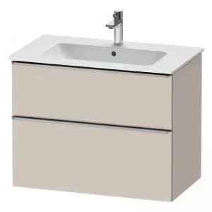 Angebot Duravit D-Neo Waschtischunterschrank für 233683 mit 2 Auszügen Griff Edelstahl Gebürstet 810 x 625 x 462 mm - Taupe Matt