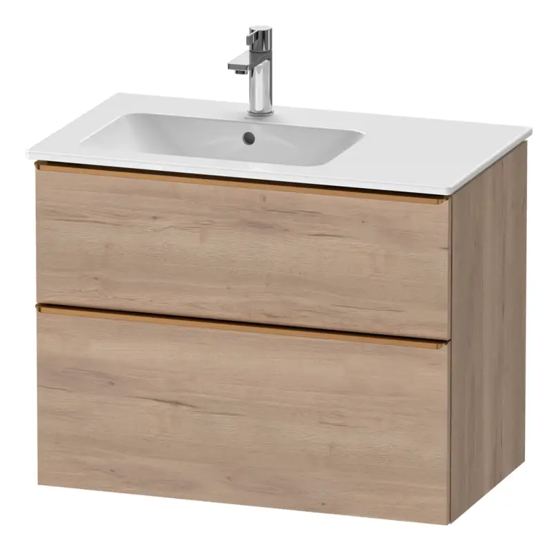 Duravit D-Neo Waschtischunterschrank für 234583 mit 2 Auszügen Griff Bronze Gebürstet 810 x 625 x 462 mm - Eiche Marmoriert Matt Jetzt Kaufen