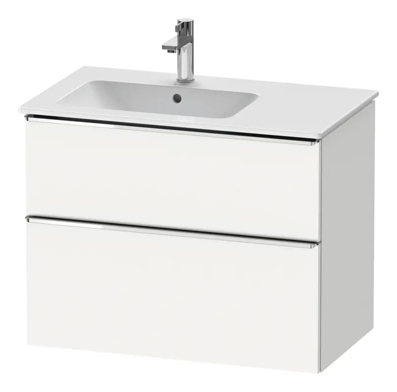 Nur Für Kurze Zeit Duravit D-Neo Waschtischunterschrank für 234583 mit 2 Auszügen Griff Chrom Hochglanz 810 x 625 x 462 mm - Weiß Matt