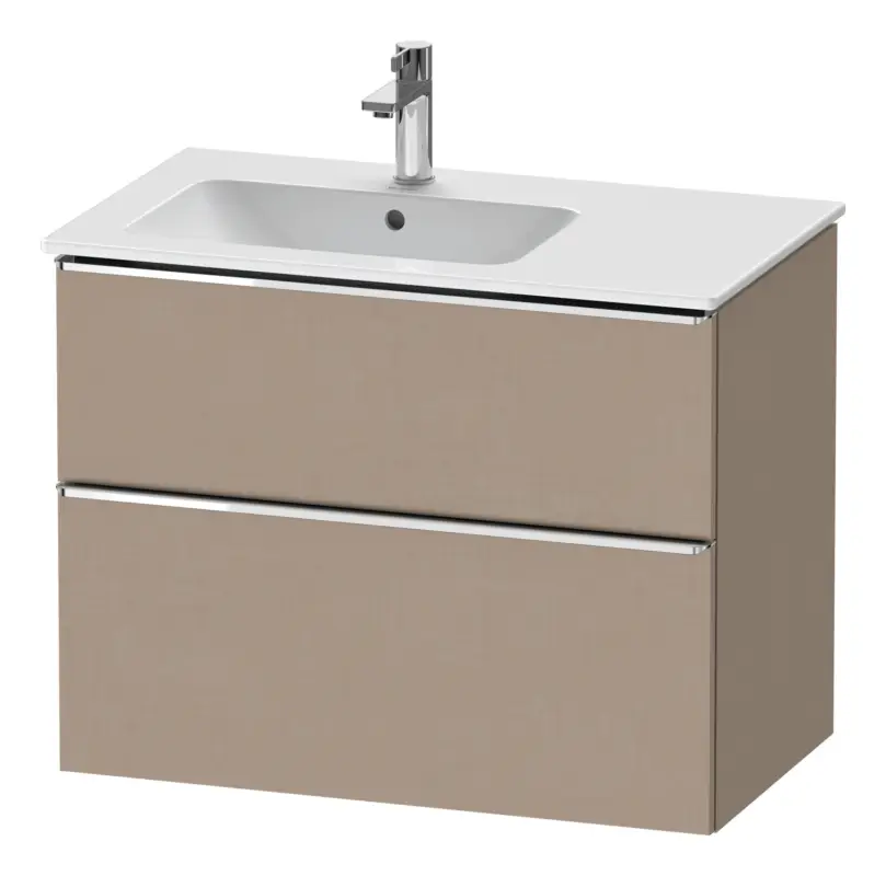 Sale Duravit D-Neo Waschtischunterschrank für 234583 mit 2 Auszügen Griff Chrom Hochglanz 810 x 625 x 462 mm - Leinen Matt