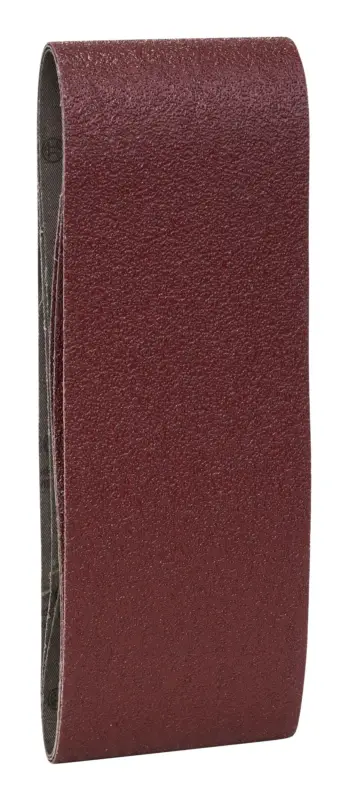 Bosch Zubehör Schleifband, 100 x 610 mm, für Bandschleifer, rote Qualität, K40 - 3er Pack Saisonangebot