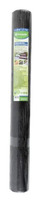 Floraworld Unkrautvlies 1 x 25m 90g/qm dunkelgrau, Rolle Preis Gesenkt