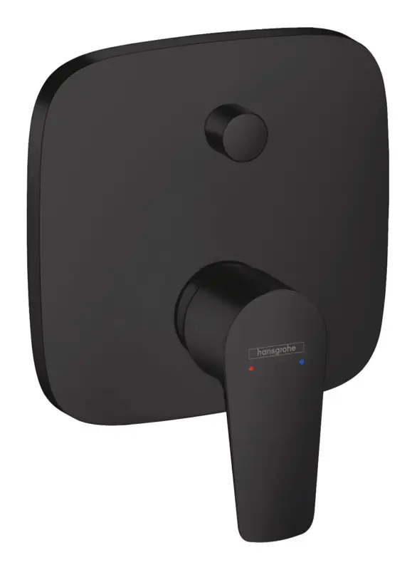 Angebot Hansgrohe Talis E Einhebel-Wannenmischer mit integrierter Sicherungskombination Unterputz - Mattschwarz