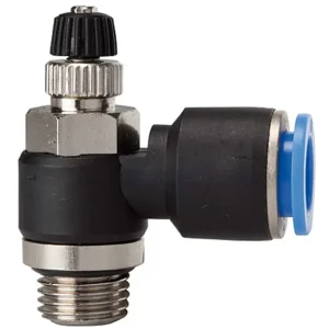 Riegler Drosselrückschlagventil Zuluftdrossel Blaue Serie G 1/4" Außengewinde Zuluft D8 Bestseller