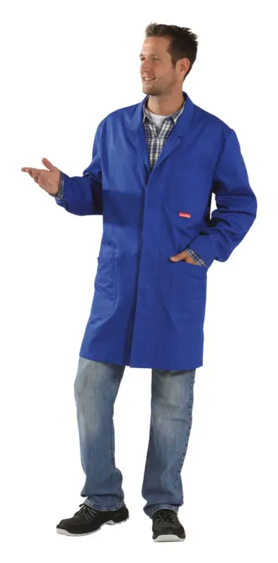 Planam Berufsmantel 100% Baumwolle 290 g/qm Größe 50 kornblau Neu Im Sortiment