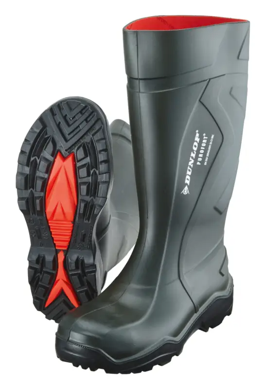 Dunlop Stiefel Purofort+ S5CI SRC Größe 42 grün(Verpackungseinheit: 1Paar) Solange Der Vorrat Reicht