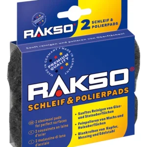 Rakso Stahlwolle-Schleifkissen fein 2er-Pack SB Markenware