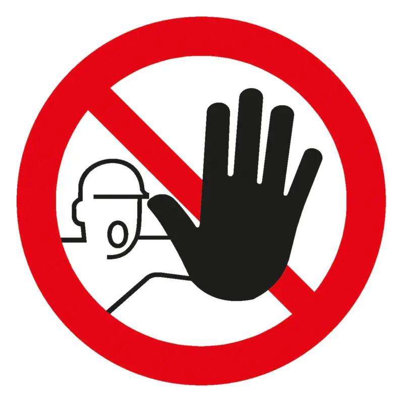 Schneller Versand SafetyMarking Zutritt für Unbefugte verboten PVC-Folie selbstklebend