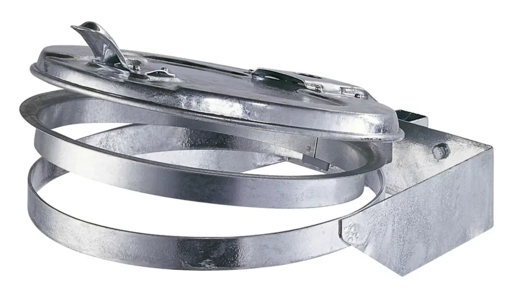 Wandhalter 70 - 120 l mit vzkt. Stahldeckel Expressversand