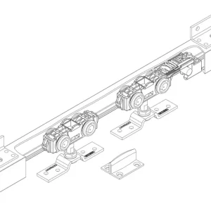 Geze Schiebetür-Beschlag 40 NT Flügelbreite 50 - 119 cm Wochenendangebot