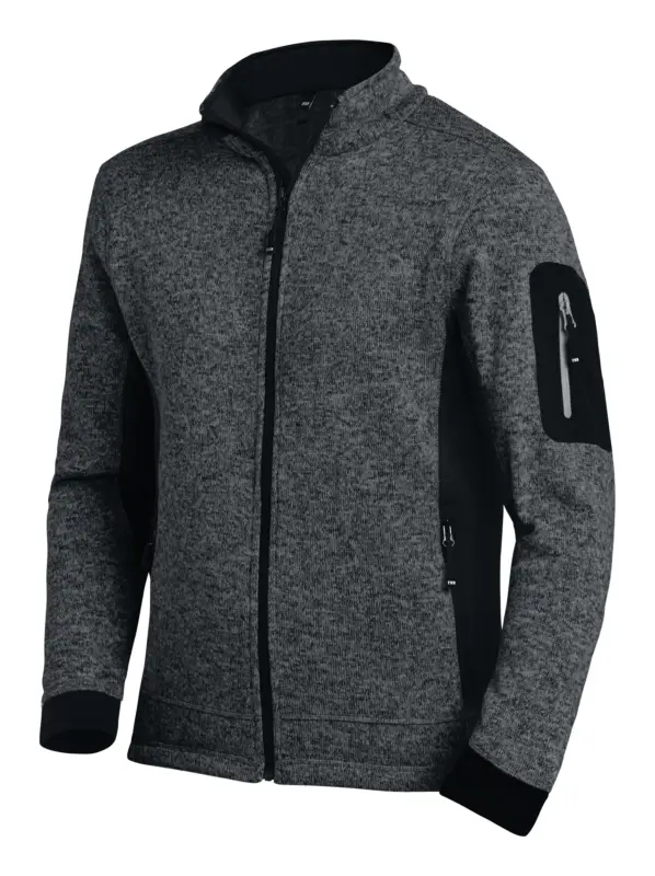 FHB Strickjacke Christoph, 280 g/qm, Größe XL, anthrazit/schwarz Bestseller