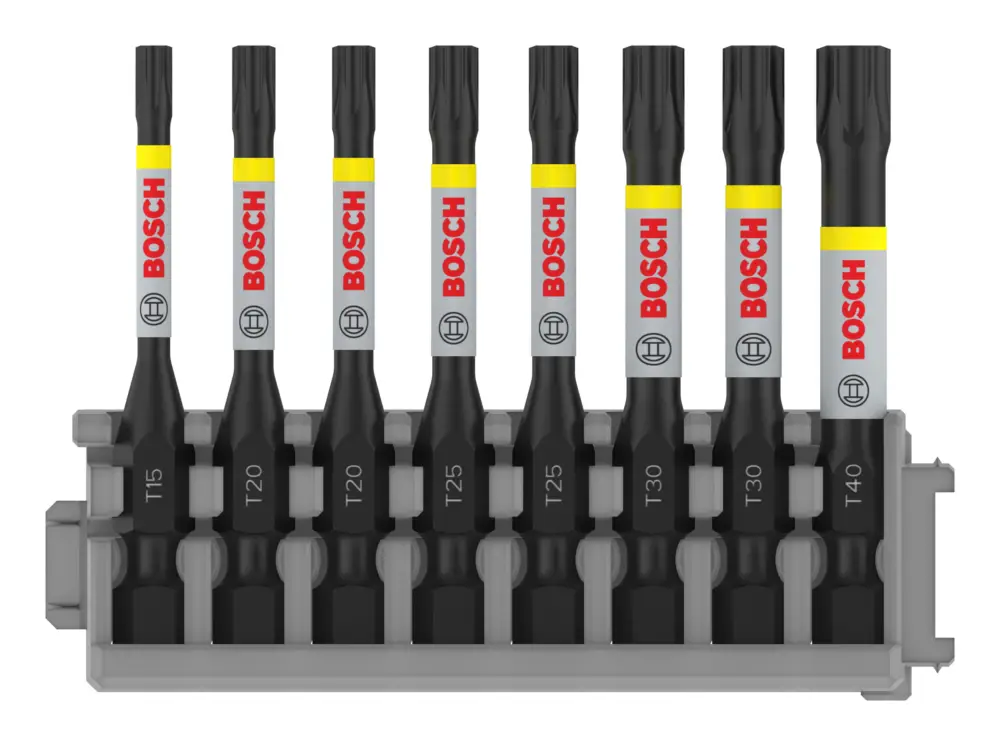 Bosch Pro Torx Impact Bit Schrauberbit-Set, T15, T20 (x2), T25 (x2), T30 (x2), T40, 55 mm, 8-teilig Sofort Bestellen