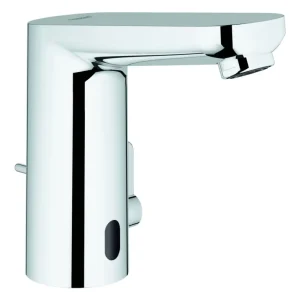 Begrenztes Angebot Grohe Eurosmart CE Infrarot-Elektronik für Waschtisch mit Mischung und variabel einstellbarem Temperaturbegrenzer mit Zugstangen-Ablaufgarnitur Batteriebetrieb - Chrom