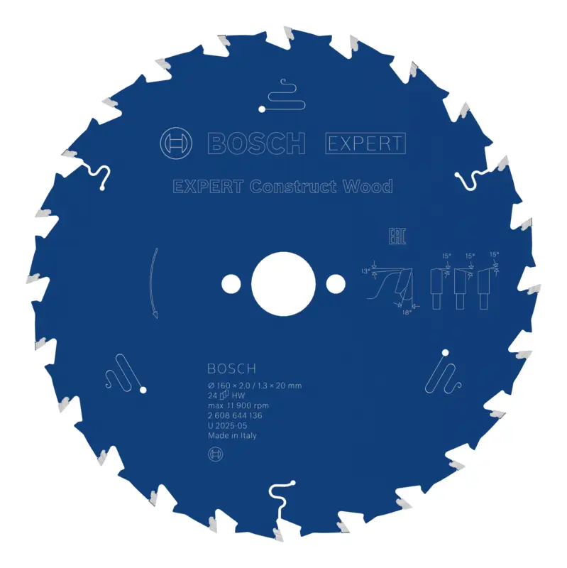 Bosch Expert Construct Wood Kreissägeblatt, 160 x 2/1,3 x 20 mm, 24 Zähne Sale