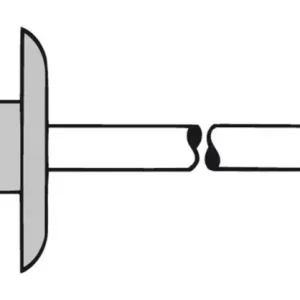 Gesipa Blindnieten Aluminium Grosskopf K16 4,8 x 20 mm(Verpackungseinheit: 250Stück) Angebot