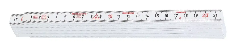Hultafors Gliedermaßstab Kunststoff 1m weiss Mega-Angebot