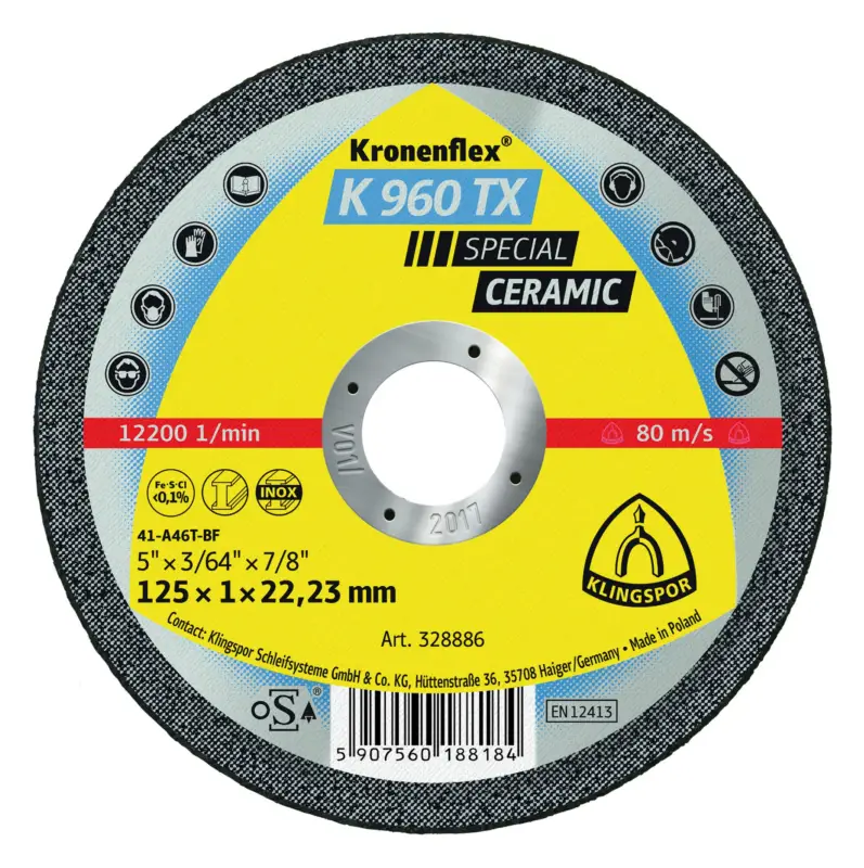 Garantierte Lieferung Klingspor Trennscheibe K960 TX 115 x 1 mm gerade