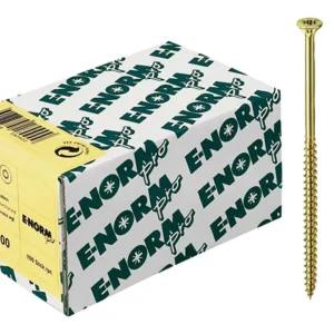 Top-Seller E-NORMpro Spanplattenschrauben Senkkopf verzinkt gelb Teilgewinde Innenstern TX 6 x 50 / 30 mm(Verpackungseinheit: 200Stück)