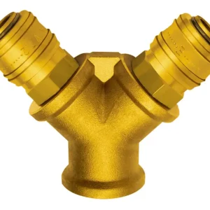 Riegler Verteiler mit 2 Kupplung Messing Innengewinde G3/8 Billig