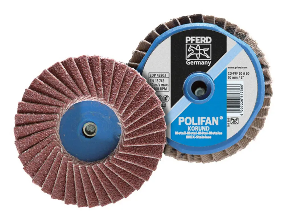 Neue Kollektion Pferd Mini-Polifan Combidisc 50 mm K 40 Korund
