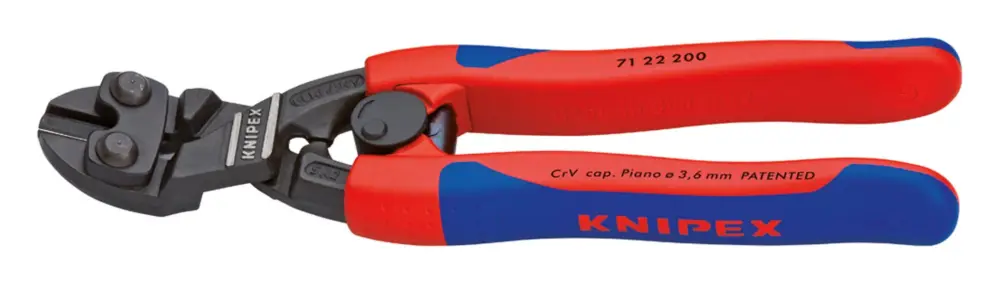 Knipex Mini-Bolzenabschneider 200 mm mit Kunststoff-Griff 20 Grad Versand Am Gleichen Tag