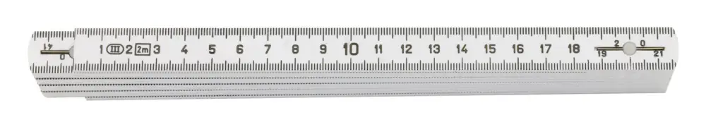 Garantierte Lieferung Fortis Gliedermaßstab Polyamid 2m / 16 mm weiss