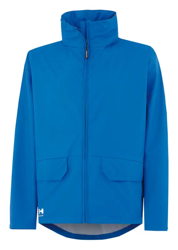 Markenware Helly Hansen Regenjacke Voss PU-Stretch Größe M racerblue