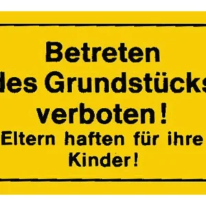 Neu Im Sortiment Adco Verbotsschilder Betreten des Grundstücks